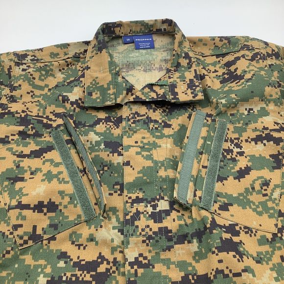 Propper Mens Long Sleeve Full Zip Camo Jacket Size Small - Picture 5 of 7